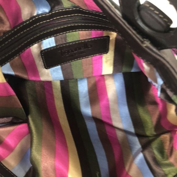 TIGNANELLO leather shoulder purse chocolate brown - Picture 7 of 13